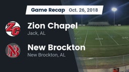 Recap: Zion Chapel  vs. New Brockton  2018