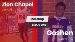 Matchup: Zion Chapel vs. Goshen  2019