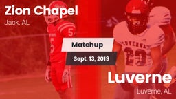 Matchup: Zion Chapel vs. Luverne  2019