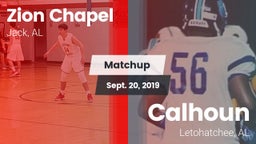 Matchup: Zion Chapel vs. Calhoun  2019