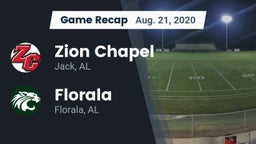 Recap: Zion Chapel  vs. Florala  2020