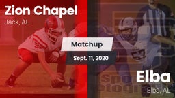 Matchup: Zion Chapel vs. Elba  2020