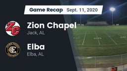 Recap: Zion Chapel  vs. Elba  2020