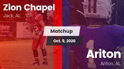 Matchup: Zion Chapel vs. Ariton  2020