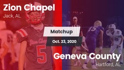 Matchup: Zion Chapel vs. Geneva County  2020
