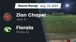 Recap: Zion Chapel  vs. Florala  2022