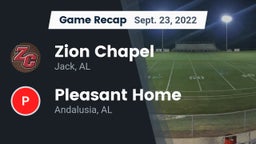 Recap: Zion Chapel  vs. Pleasant Home  2022