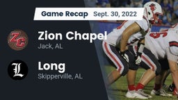 Recap: Zion Chapel  vs. Long  2022