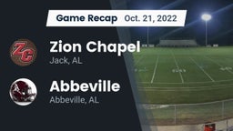 Recap: Zion Chapel  vs. Abbeville  2022