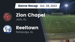 Recap: Zion Chapel  vs. Reeltown  2022