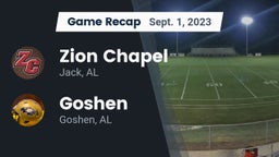 Recap: Zion Chapel  vs. Goshen  2023