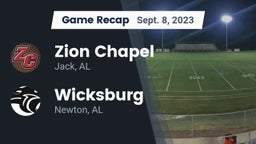 Recap: Zion Chapel  vs. Wicksburg  2023