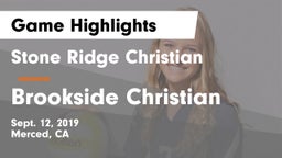 Stone Ridge Christian  vs Brookside Christian Game Highlights - Sept. 12, 2019