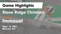 Stone Ridge Christian  vs Immauel Game Highlights - Sept. 14, 2021