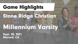 Stone Ridge Christian  vs Millennium Varsity Game Highlights - Sept. 28, 2021