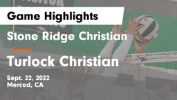 Stone Ridge Christian  vs Turlock Christian  Game Highlights - Sept. 22, 2022