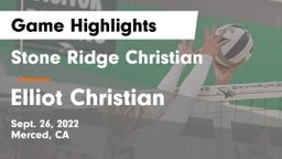 Stone Ridge Christian  vs Elliot Christian  Game Highlights - Sept. 26, 2022