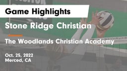 Stone Ridge Christian  vs The Woodlands Christian Academy  Game Highlights - Oct. 25, 2022