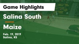 Salina South  vs Maize  Game Highlights - Feb. 19, 2019