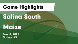 Salina South  vs Maize  Game Highlights - Jan. 8, 2021