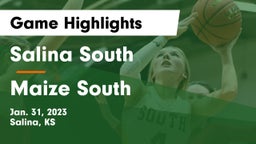 Salina South  vs Maize South  Game Highlights - Jan. 31, 2023
