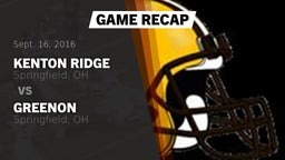 Recap: Kenton Ridge  vs. Greenon  2016