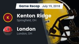 Recap: Kenton Ridge  vs. London  2018
