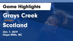 Grays Creek  vs Scotland  Game Highlights - Oct. 7, 2019