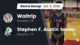 Recap: Waltrip  vs. Stephen F. Austin Senior  2020