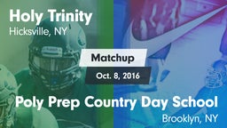 Matchup: Holy Trinity vs. Poly Prep Country Day School 2016