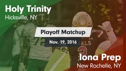 Matchup: Holy Trinity vs. Iona Prep  2016