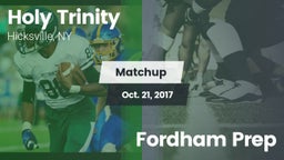 Matchup: Holy Trinity vs. Fordham Prep  2017