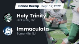 Recap: Holy Trinity  vs. Immaculata  2022