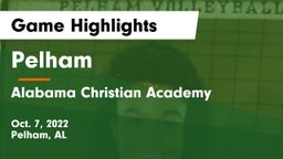 Pelham  vs Alabama Christian Academy  Game Highlights - Oct. 7, 2022