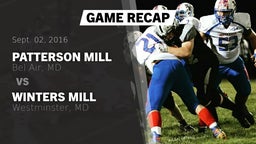 Recap: Patterson Mill  vs. Winters Mill  2016