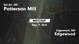 Matchup: Patterson Mill vs. Edgewood  2016