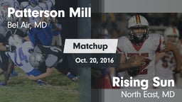 Matchup: Patterson Mill vs. Rising Sun  2016