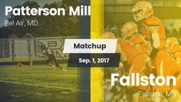 Matchup: Patterson Mill vs. Fallston  2017