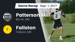 Recap: Patterson Mill  vs. Fallston  2017