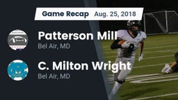 Recap: Patterson Mill  vs. C. Milton Wright  2018