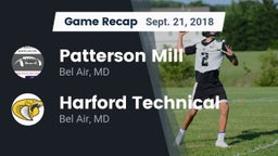 Recap: Patterson Mill  vs. Harford Technical  2018