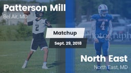 Matchup: Patterson Mill vs. North East  2018