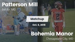 Matchup: Patterson Mill vs. Bohemia Manor  2018