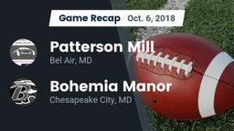 Recap: Patterson Mill  vs. Bohemia Manor  2018