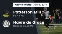 Recap: Patterson Mill  vs. Havre de Grace  2019