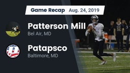 Recap: Patterson Mill  vs. Patapsco  2019