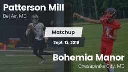 Matchup: Patterson Mill vs. Bohemia Manor  2019