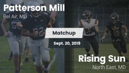 Matchup: Patterson Mill vs. Rising Sun  2019