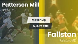 Matchup: Patterson Mill vs. Fallston  2019