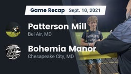 Recap: Patterson Mill  vs. Bohemia Manor  2021